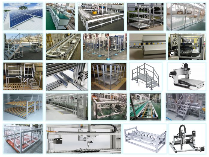 4.Projects of the main application of aluminum extrusion Tslot